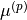 \mu^{(p)}