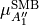 \mu_{A''_1}^{\rm SMB}