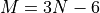 M=3N-6