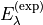 E_\lambda^{\rm (exp)}