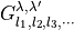 G_{l_1,l_2,l_3,\cdots}^{\lambda,\lambda'}