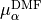 \mu_\alpha^{\rm DMF}