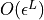 O(\epsilon^L)