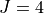 J = 4