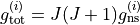 g_{\rm tot}^{(i)} = J(J+1) g_{\rm ns}^{(i)}