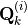 \mathbf{Q}_k^{(i)}