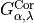 G_{\alpha,\lambda}^{\rm Cor}