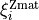 \xi_{i}^{\rm Zmat}