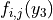 f_{i,j}(y_3)