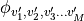 \phi_{v'_1,v_2',v'_3\ldots v'_M}