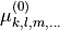 \mu_{k,l,m,\ldots}^{(0)}