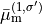 \bar\mu_{\rm m}^{(1,\sigma')}
