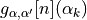 g_{\alpha,\alpha'}[n](\alpha_k)