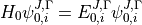 H_0 \psi^{J,\Gamma}_{0,i} = E^{J,\Gamma}_{0,i} \psi^{J,\Gamma}_{0,i}